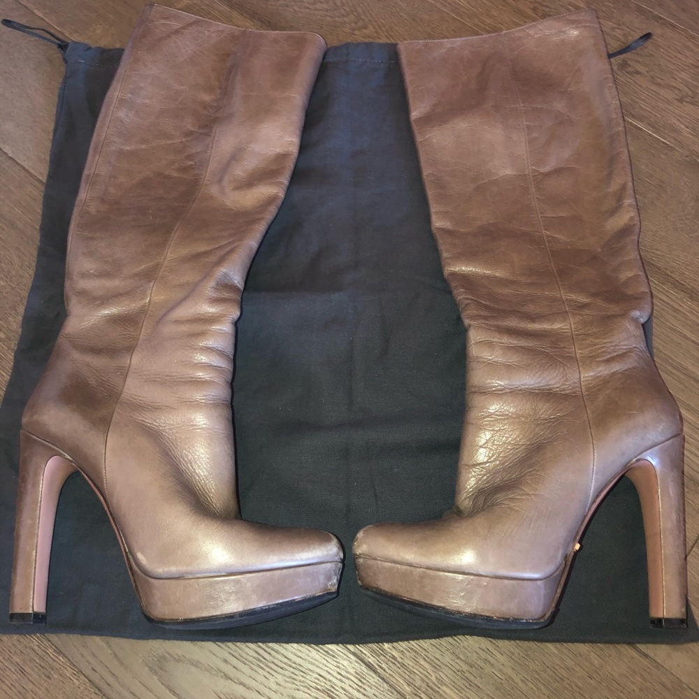 Prada knee high boots